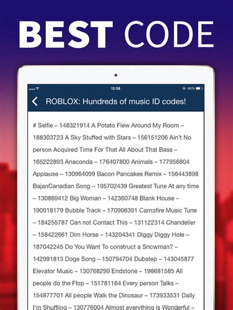 If you want to listen to music id in roblox then you need to buy a boombox. App Shopper: Best Codes for Roblox (Books)