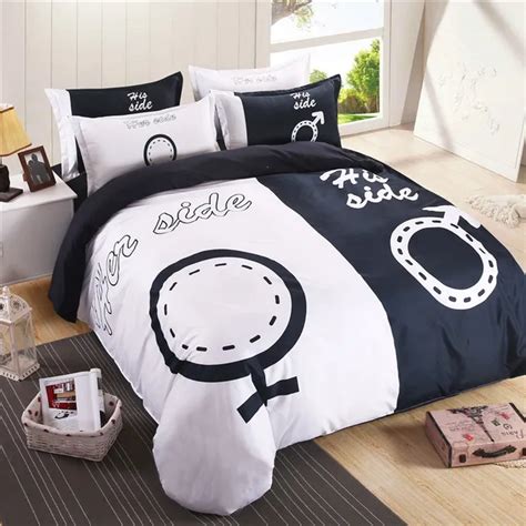 Idouillet Her His Side 34 Pcs Bedding Set For Couple Wedding T