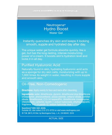 Neutrogena® hydro boost® water gel 50g is rated 4.3 out of 5 by 95. Neutrogena® Hydro Boost Water Gel Moisturizer | Neutrogena®