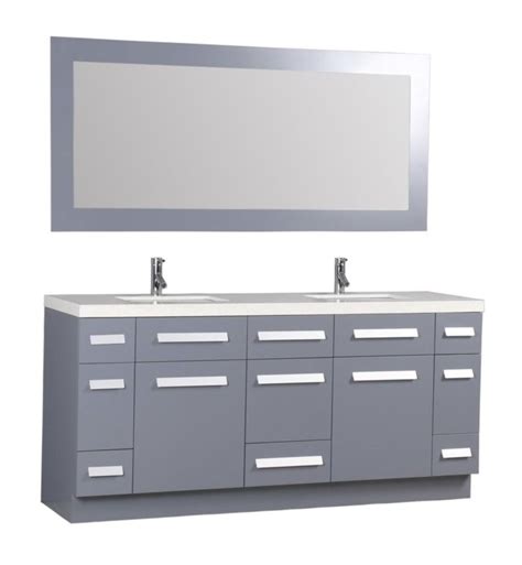 Signaturehardware.com has been visited by 10k+ users in the past month Design Element J84-DS-G Moscony 84" Double Sink Vanity Set ...