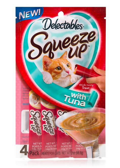 Hartz Delectables Squeeze Up Cat Treat 4ct Pack Of 8 Tuna Free