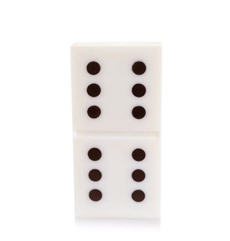 Single White Domino — Stock Photo © Belchonock 116274368