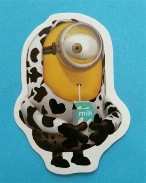 Glossy Minion In Cow Print Sticker • Shipping Fastandfree Cow Print