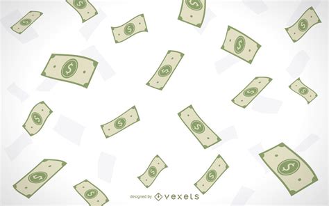 Illustrated Falling Money Vector Download