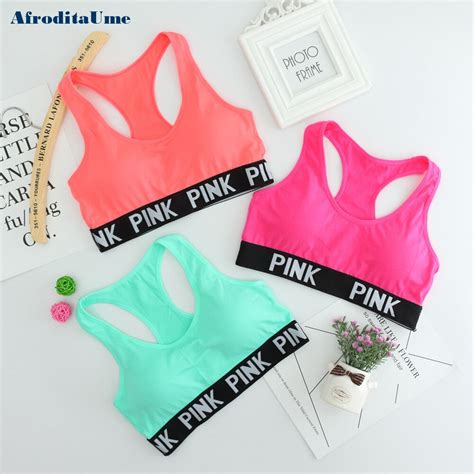 Women Sports Crop Top Cotton Padded Bra Top Fitness Stretch Workout