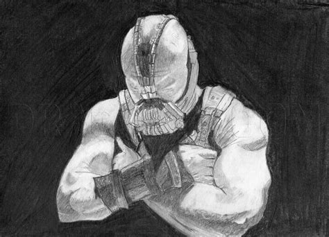 How To Draw Bane From The Dark Knight Rises Coloring Page Trace Drawing