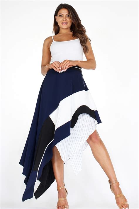 Asymmetrical Layered Maxi Skirt Maxi Skirt Asymmetrical Skirts