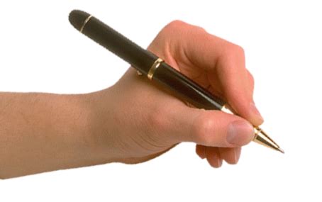 Pen In Hand Hands Png Hand Image Free