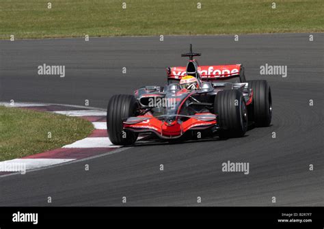 Lewis Hamilton In The Vodafone Mclaren Mercedes F1 Racing Car At