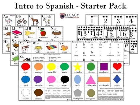 Spanish Homeschool Starter Kit Preschool Spanish Learning