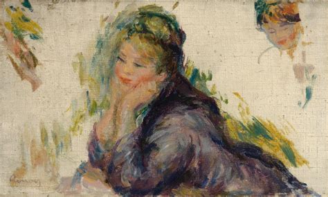 Woman Leaning On Her Elbows Pierre Auguste Renoir
