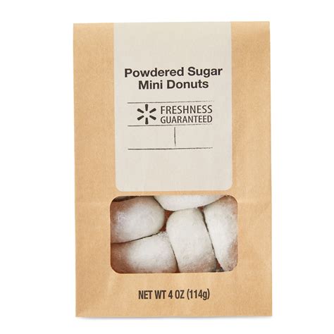 Freshness Guaranteed Mini Powdered Sugar Donut 4 Ounce Bag