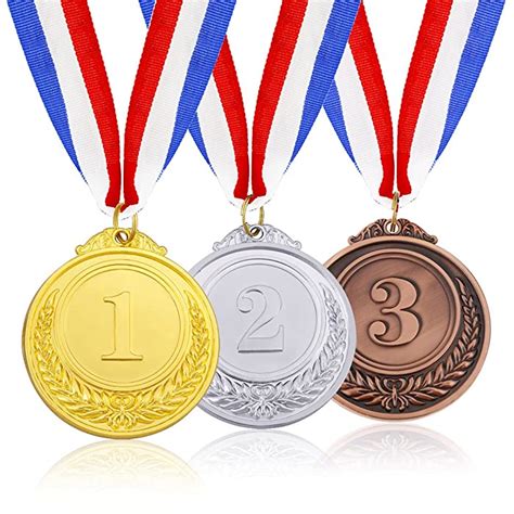 Buy Caydo 3 Pieces Gold Silver Bronze Award Medals Olympic Style Winner Medals Gold Silver