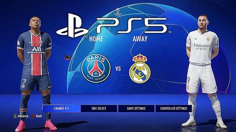 Fifa 21 Ps5 Psg Real Madrid Mod Ultimate Difficulty Career Mode Hdr