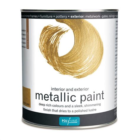 Polyvine Metallic Paint Wood Avenue
