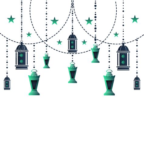 Gambar Lampion Warna Warni Untuk Desain Idul Fitri Ramadhan Ramadan