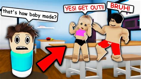 Spying On ONLINE DATERS As A BABY In ROBLOX BROOKHAVEN RP YouTube