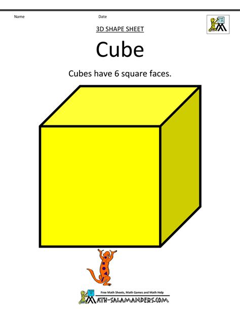 Cube Shape For Kids