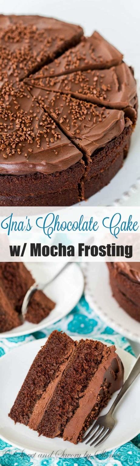 Inas Chocolate Cake With Mocha Frosting Sweet Savory