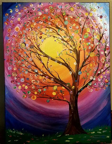 Tree Of Life Acrylic Painting By Cheryl Tolbert Tree Painting