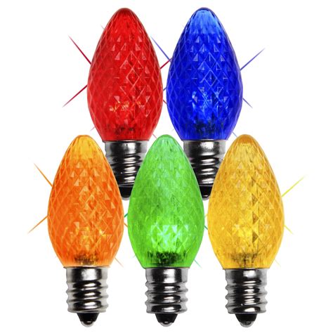 C7 Twinkle Multicolor Led Christmas Light Bulbs