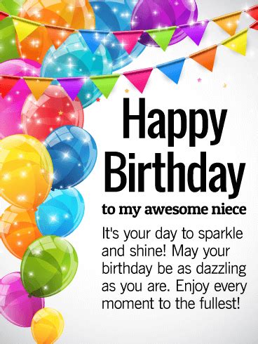Make your friends laugh on their birthday by sending a funny birthday message. It's Your Day to Shine! Happy Birthday Wishes Card for ...
