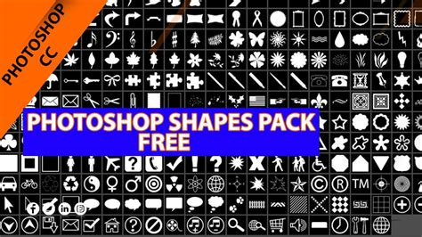 Photoshop Shapes Pack Photoshop Cc Pack Free Download Bandhan