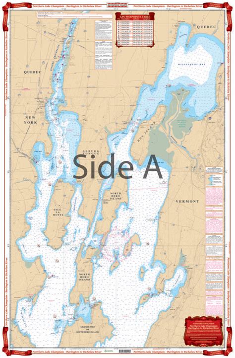 Northern Lake Champlain Navigation Chartmaps 12