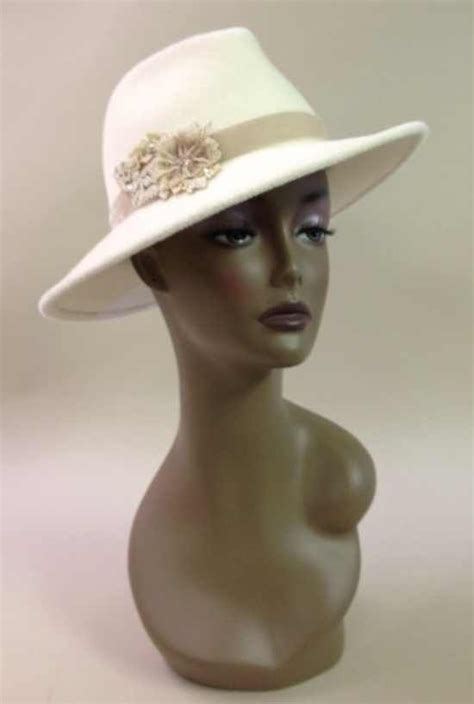 A Custom Made White Fedora By Louise Green As Worn By Olivia Pope In