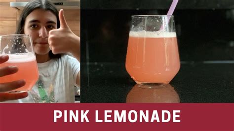 Easy Homemade Pink Lemonade Recipe By Sabrina The Frugal Chef Junior