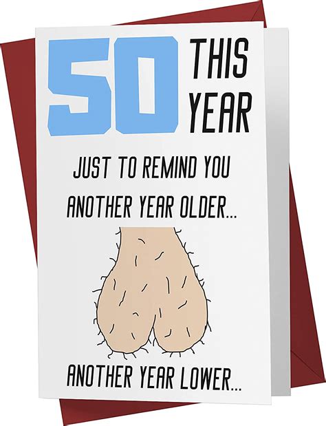 Funny Offensive Rude Sarcasm 50th Birthday Cards For Men Boyfriend