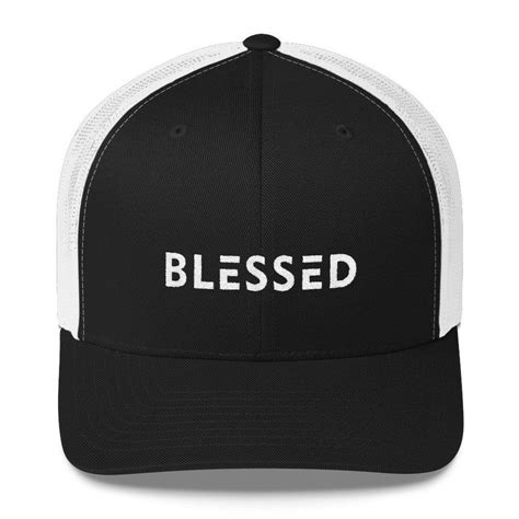 Blessed Snapback Trucker Hat Christian Hats Mesh Back Hat Etsy