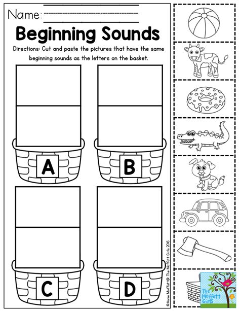 Beginning Sounds Cut Paste Or Write By Andrea Gantt Tpt Pin On My Tpt