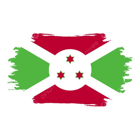 Burundi Flag Transparent With Watercolor Paint Brush Style Free Png