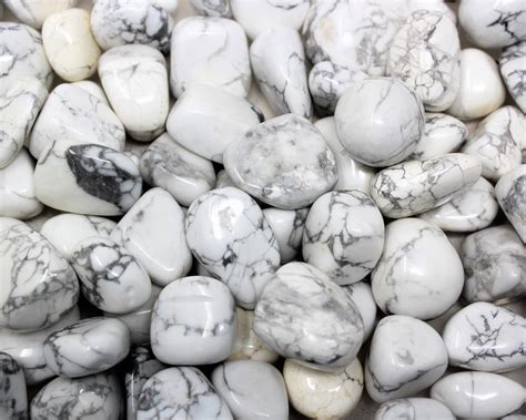 White Howlite Tumbled Stones Choose Ounces Or Lb Bulk Wholesale Lots
