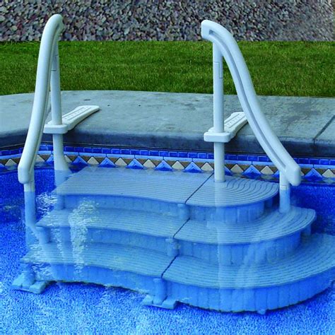 Inground Curved Pool Steps The Pool Supplies Superstore Pool Supplies Superstore