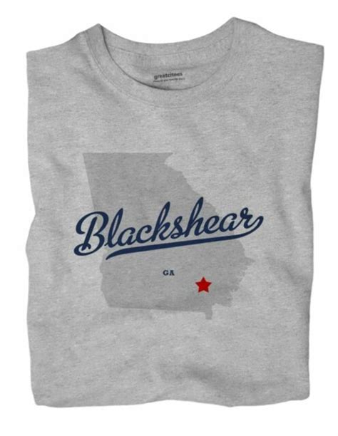 Blackshear Georgia Ga T Shirt Map Ebay