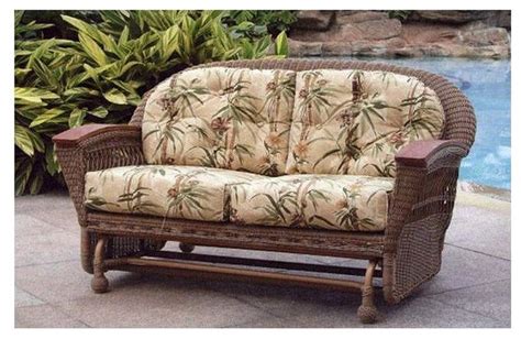 You can convert this piece into a hammock during days of lounging. Outdoor Wicker Glider Sofa with Cushion (Husk Ginger - All ...