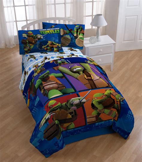Includes comforter, sheet, pillow case, i think a curtain. Robot Check | Kids comforter sets, Tmnt bedding, Comforter ...