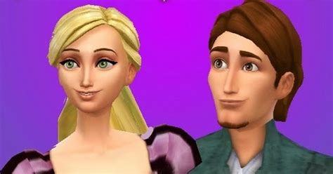Sims 4 Cc Sims 4 Disney Rapunzel And Flynn Rider