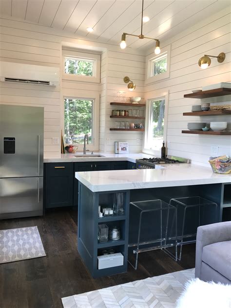 The change is a more welcoming layout when they come down the stairs. What's in our new Tiny House Kitchen! - 100 Days of Real Food