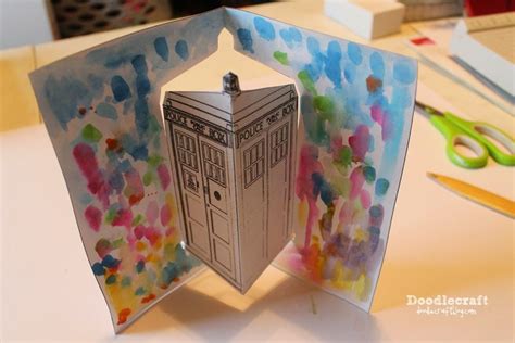 Jon Pertwee Pop Up Cards 3rd Day Of Doctor Who Diy Projects With