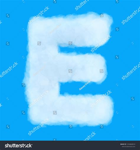 Puffy Cloud Font Set Letters Numbers Stock Photo 1250868910 Shutterstock