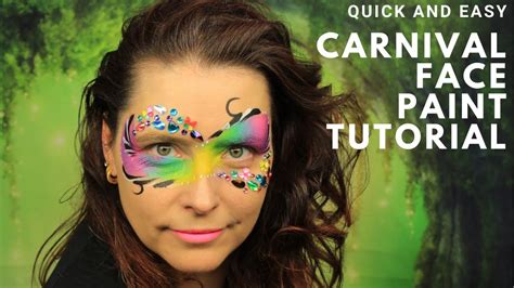Carnival Face Paint Tutorial Quick And Easy Face Paint 2 Minute