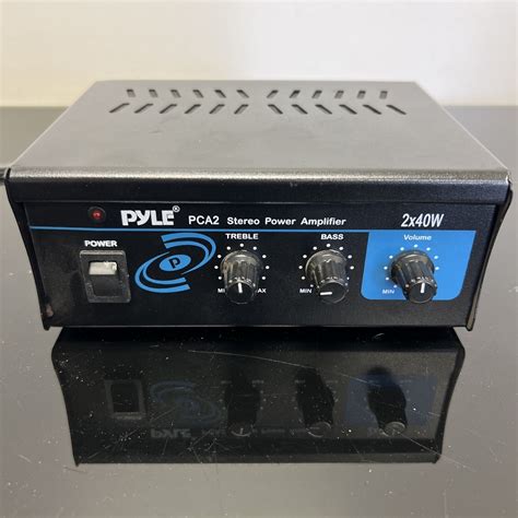 Pyle Pro Series Pca2 Mini 2x40w Stereo Power Amplifier Good Condition