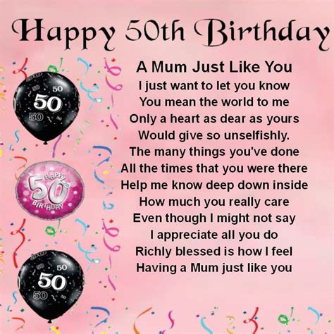 50th birthday card ideas for mom printable templates free