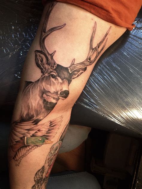 Mule Deer Tattoo Nature Wildlife Art Left Arm Tattoos Wrist Tattoos