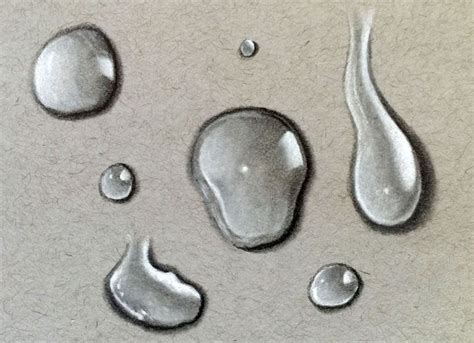 How To Draw Water Droplets Water Drawing Realistic Drawings Bubble