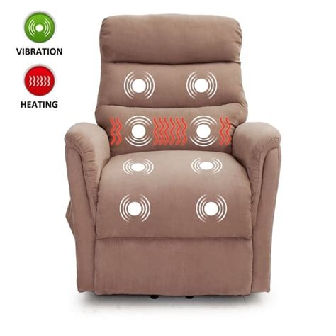 Shop Lifesmart Ultra Comfort Brown Lift Chair With Heat Massage And