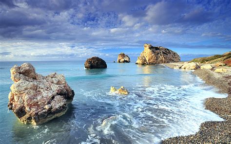 Cyprus Rock Sea Shores Wallpapers Hd Wallpapers Id 17839